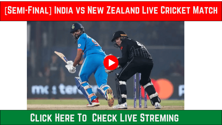 India vs New Zealand Live Cricket Match