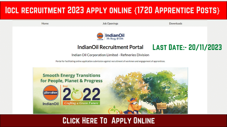 Iocl recruitment 2023 apply online