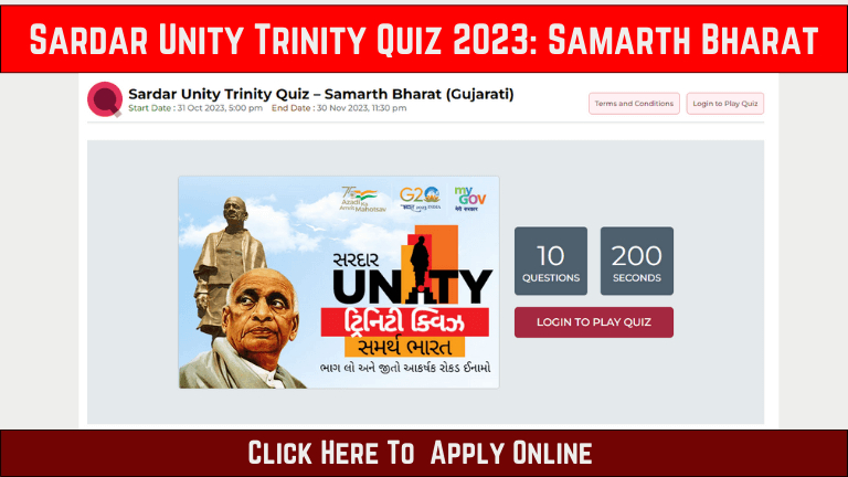 Sardar Unity Trinity Quiz